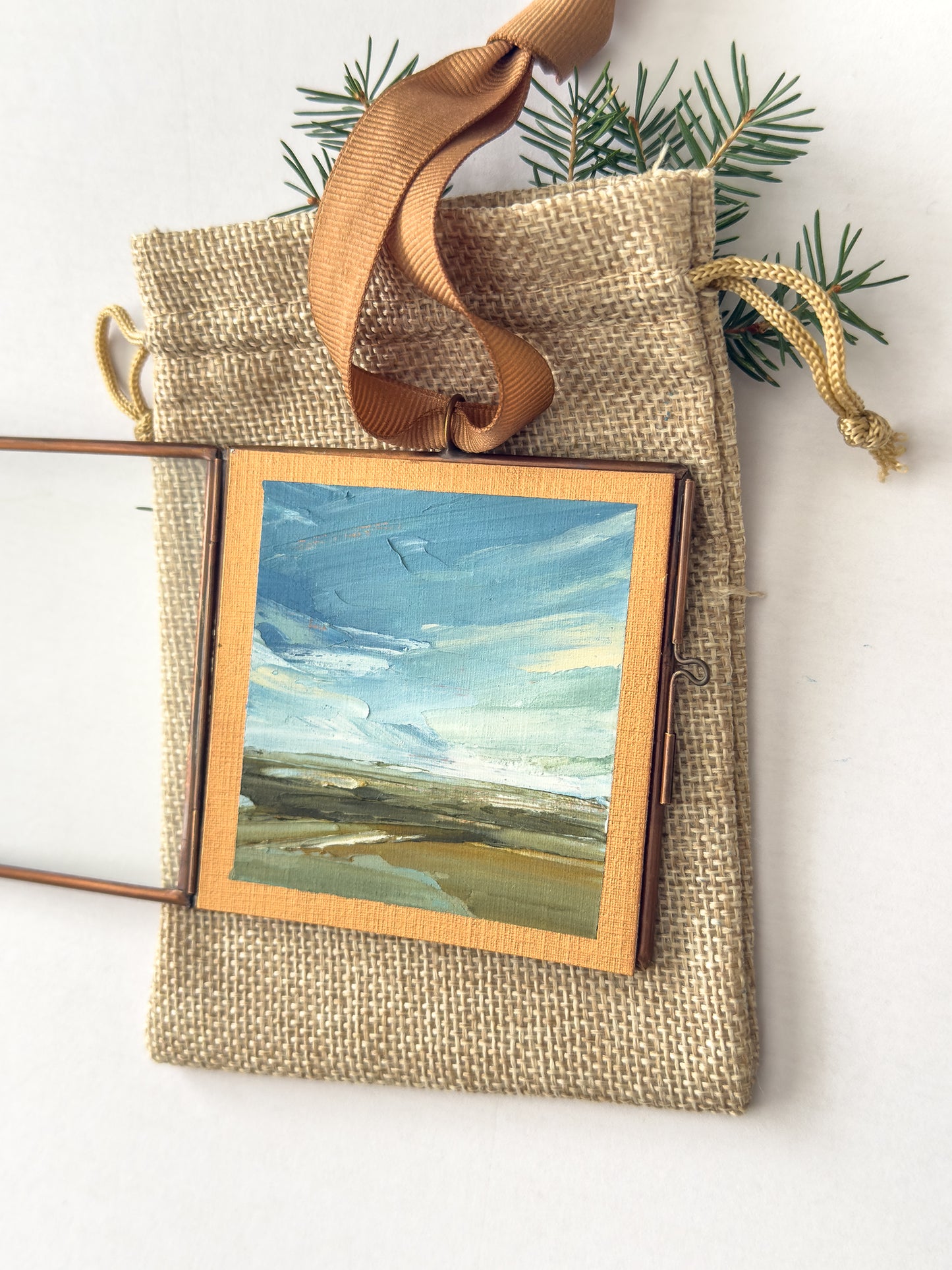 hand-painted ornament • in the quiet #12