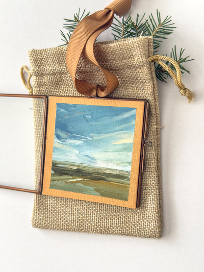 hand-painted ornament • in the quiet #12