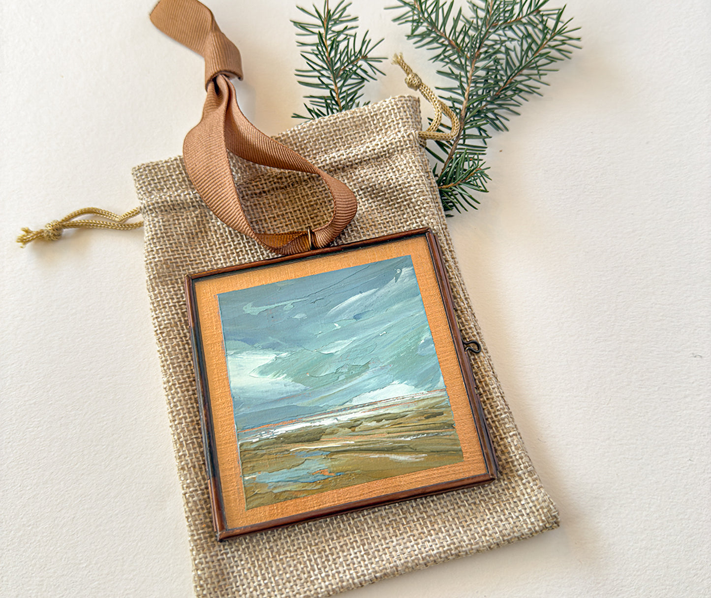 hand-painted ornament • in the quiet #2