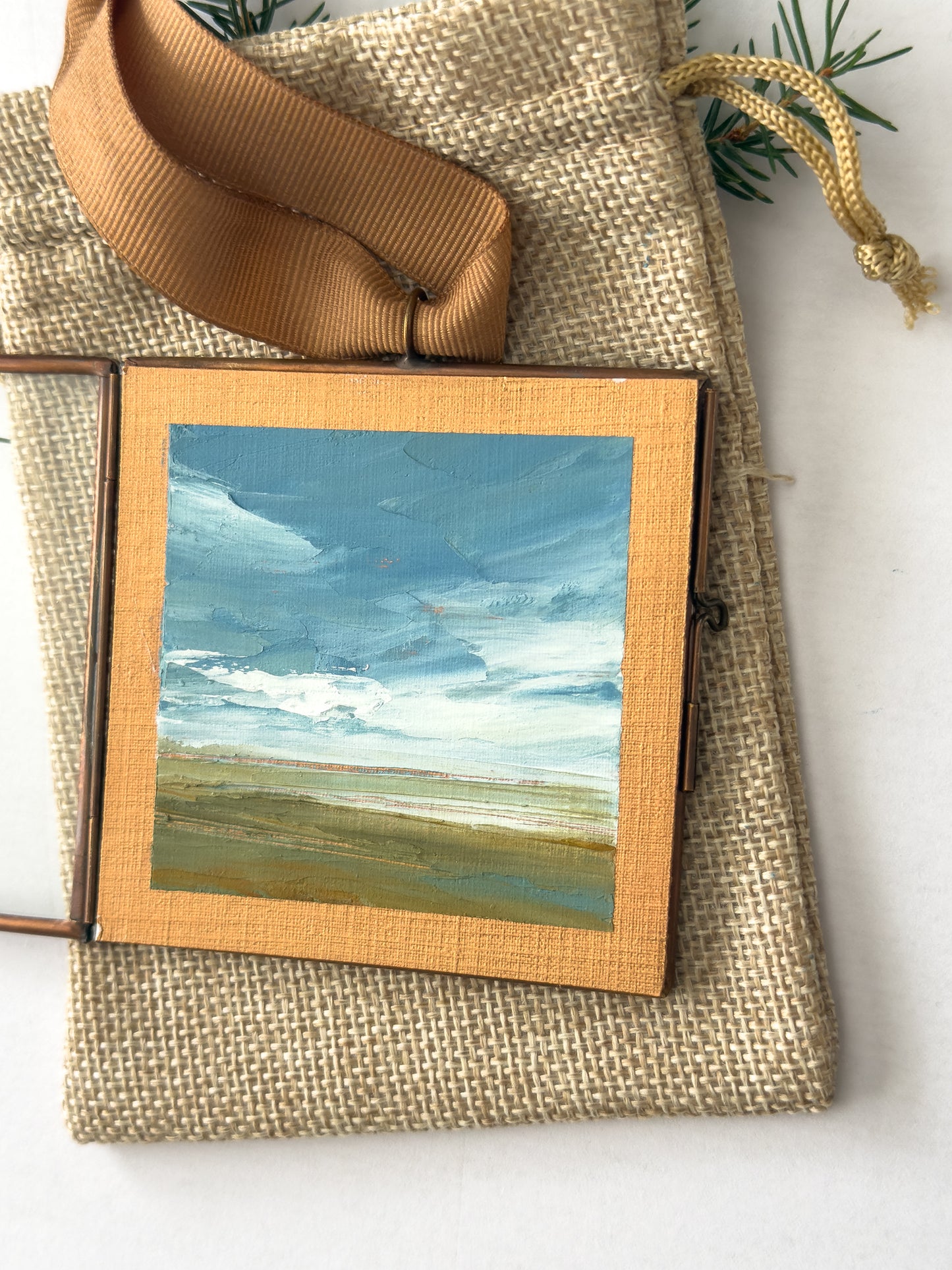 hand-painted ornament • in the quiet #4