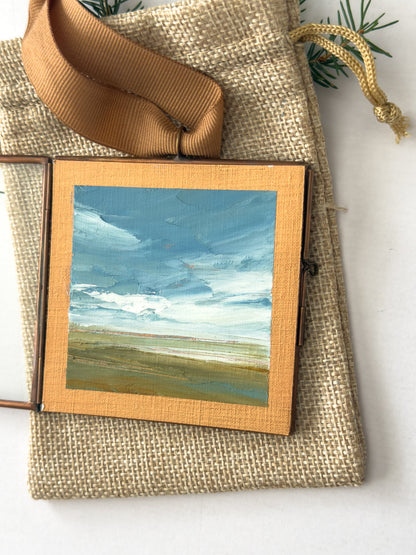 hand-painted ornament • in the quiet #4