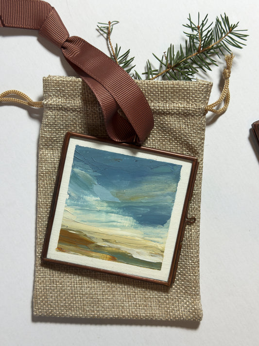 hand-painted ornament • in the quiet #14