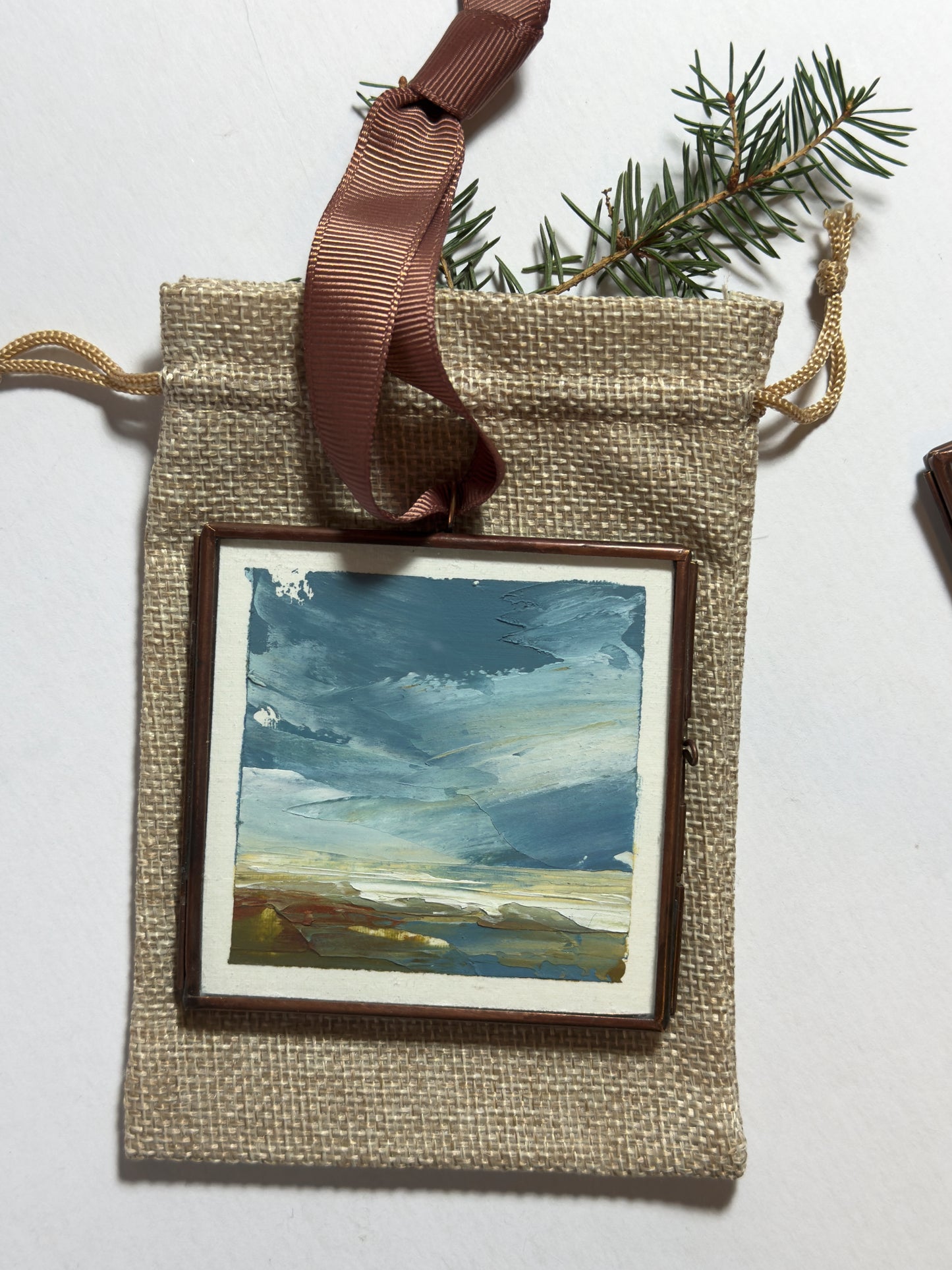 hand-painted ornament • in the quiet #13