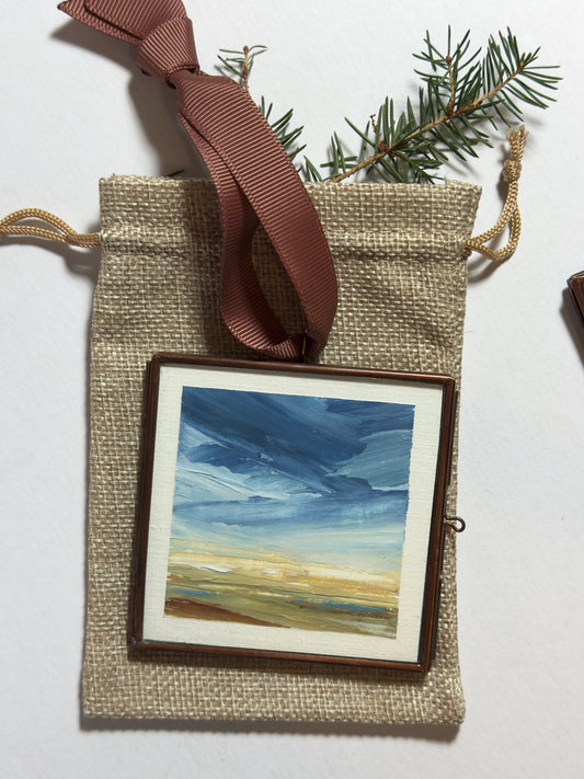 hand-painted ornament • in the quiet #15