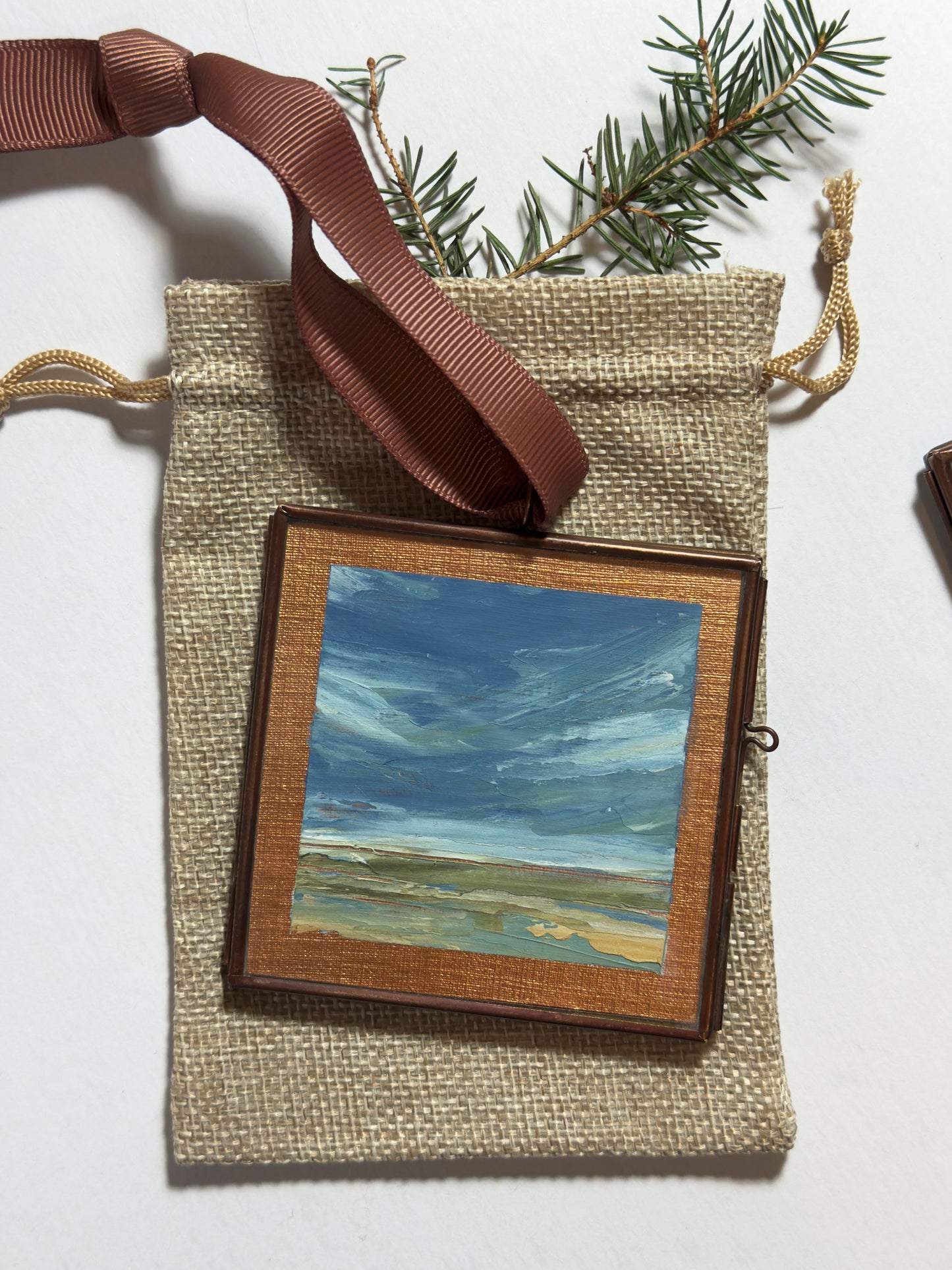 hand-painted ornament • in the quiet #16