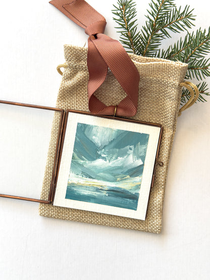 hand-painted ornament • in the quiet #18