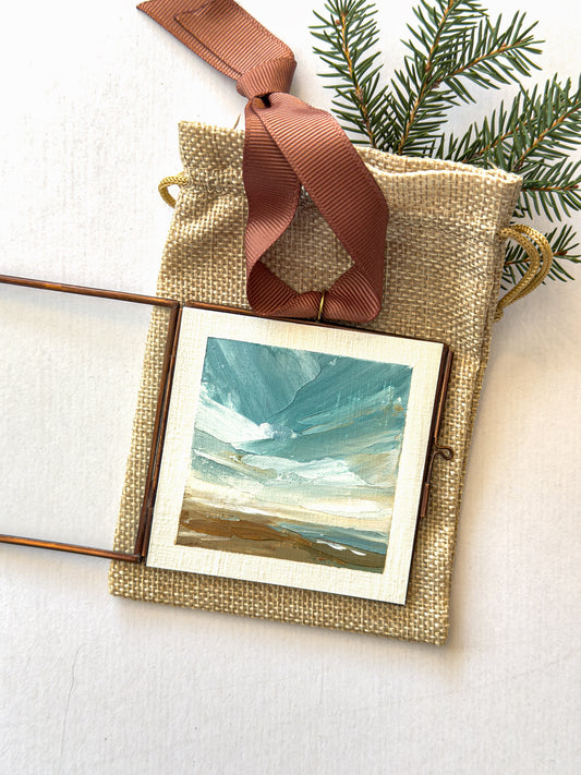 hand-painted ornament • in the quiet #19