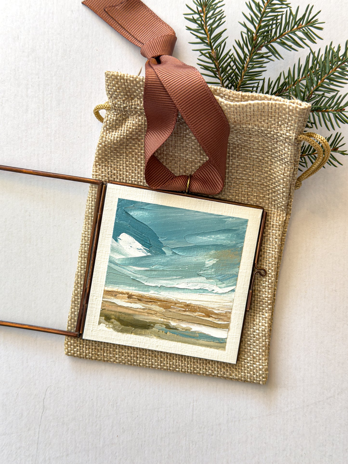 hand-painted ornament • in the quiet #22