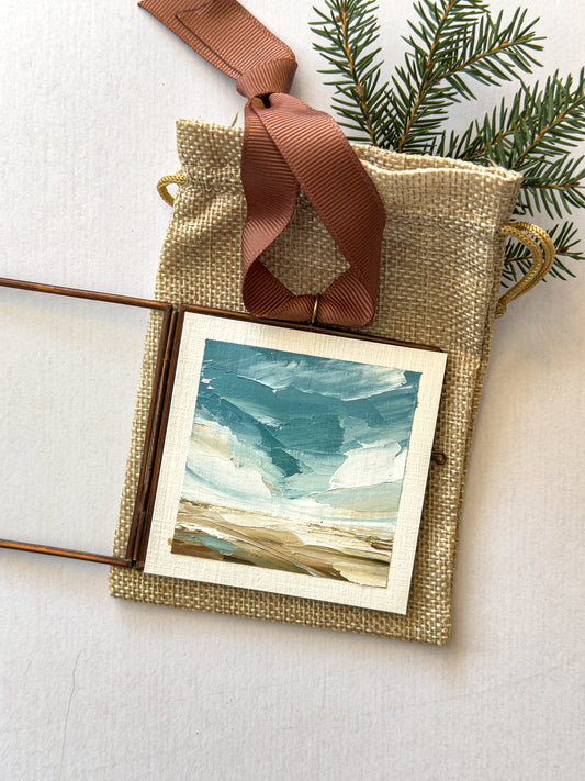 hand-painted ornament • in the quiet #23