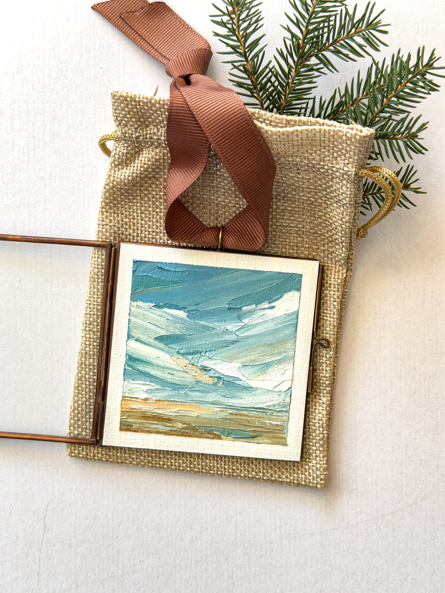 hand-painted ornament • in the quiet #25