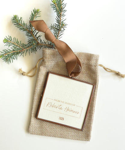 hand-painted ornament • in the quiet #12