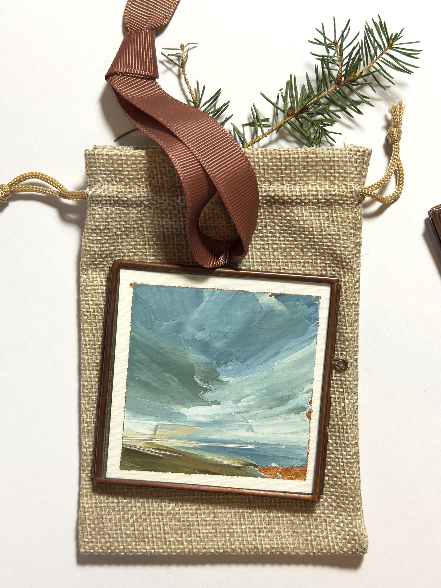 hand-painted ornament • first light #1