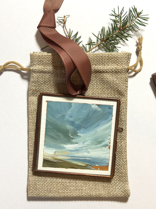 hand-painted ornament • first light #1