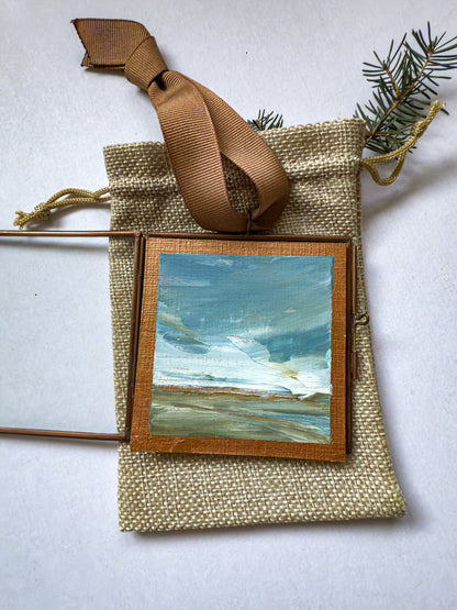 hand-painted ornament • in the quiet #6