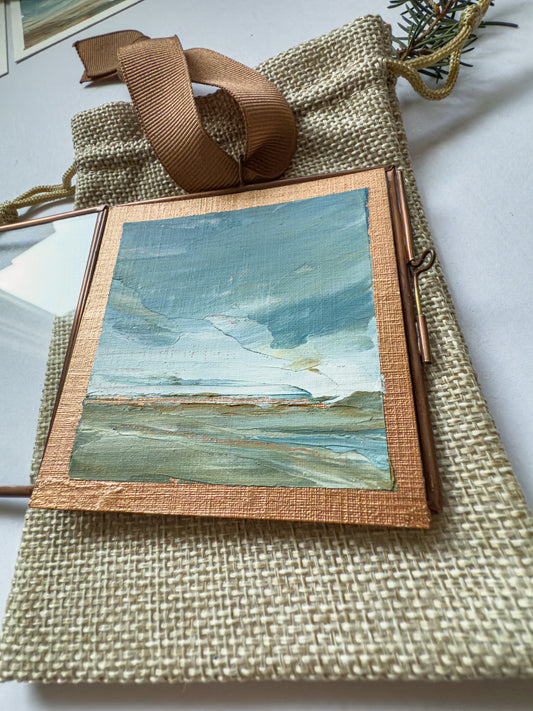 hand-painted ornament • in the quiet #6